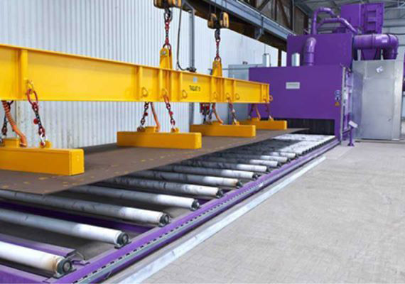 鋼板預(yù)處理生產(chǎn)線 鋼板預(yù)處理生產(chǎn)線